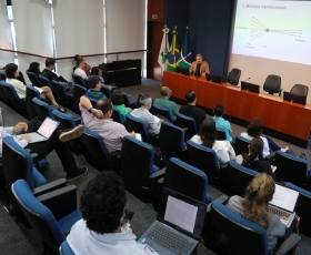 Workshop com representantes internacionais da UnB - Secretaria de Internacionalização (INT). 10/04/2026. Foto: Beto Monteiro/GRE Ascom
